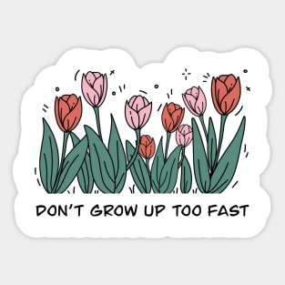 Don’t grow up too fast Sticker